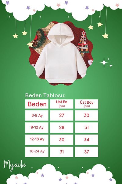 ADABEBEK سويت شيرت أطفال مطبوع عليه حيوانات رأس السنة الجديدة 23077