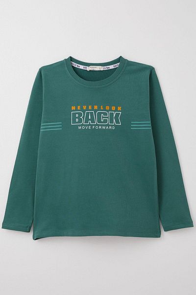 Breeze Tricou pentru băiat - Temă motivațională, mânecă lungă, imprimeu ursuleț, 4-8 ani, ulei Y