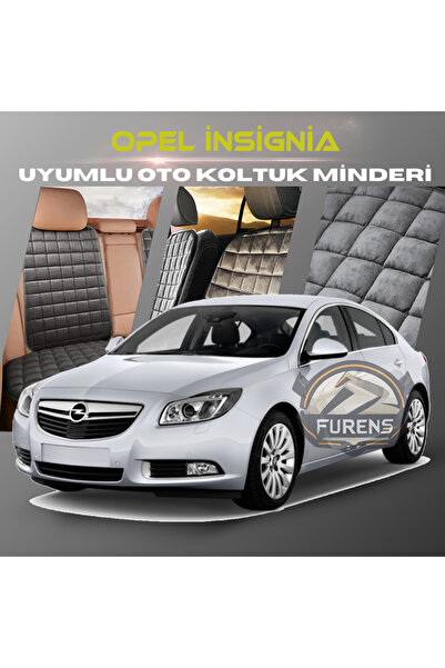 SHOOPLAA مجموعة وسائد مقعد السيارة بلون أنثراسايت من أوبل إنسيجنيا مع جيوب ري...