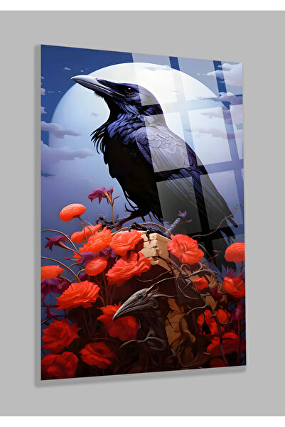 TAULART Луксозна стъклена рамка за снимки Crow, невероятен дизайн, нечуплива ...