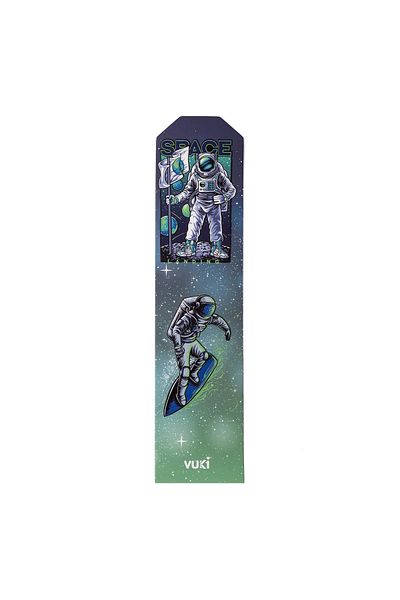 VUKİ Semn de carte din hârtie cu model astronaut