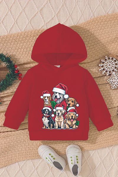 ADABEBEK Christmas Printed Cute Animals Baby Sweatshirt - 10125