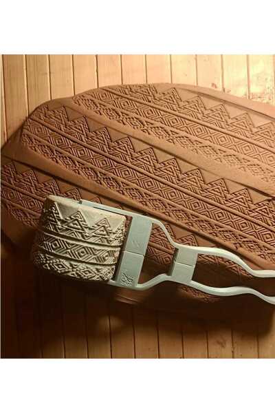 Enbceramic 5 Cm Doku Rulosu Aztec/aztek Antik Desen Silindir Desen Oklavası M...