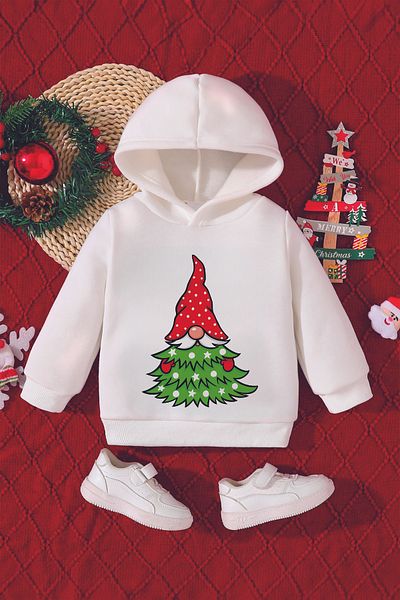 ADABEBEK New Year's Special Baby Sweatshirt - Tree Costume and Dwarf Print 23189