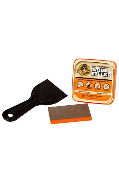 GORILLA Crack Resistant Natural Finish Wood Filler Kit 8oz