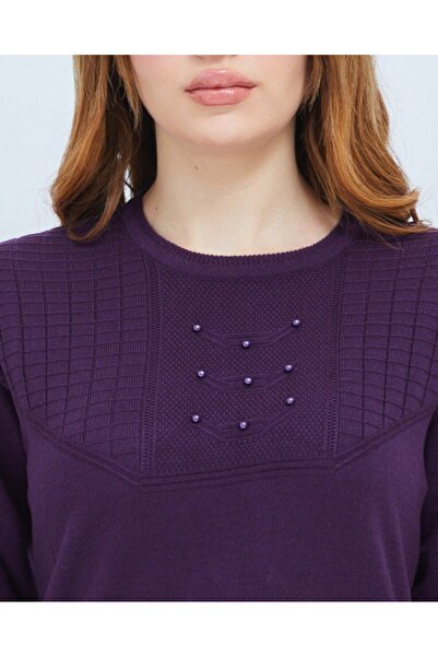 CTK Tekstil سترة نسائية محبوكة للشتاء في منتصف العمر بلوزة الأم اليومية