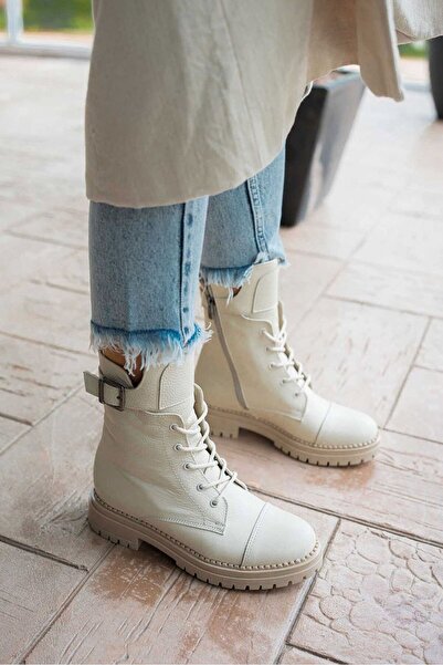 shopcolic 683 Mango Mod Tokalı Kadın Postal Hakiki Deri Postal Kışlık