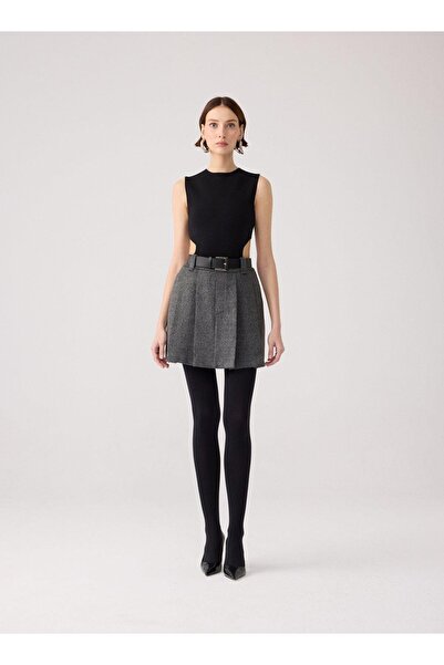 rue Black Knitwear Bodysuit with Low Back Detail