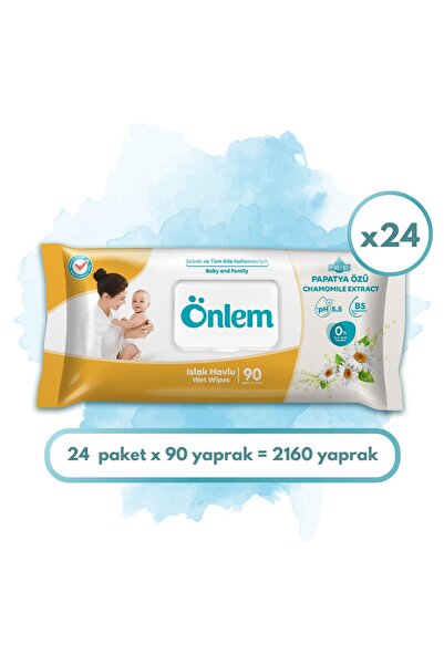ÖNLEM Önlem Papatyalı Islak Havlu 90 x 24 Adet