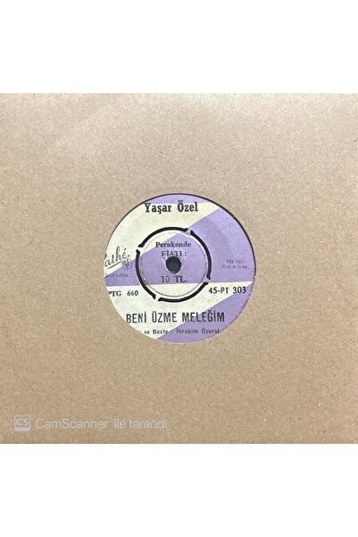 Plak İstasyonu Yaşar Özel Beni Üzme Meleğim 45lik Plak