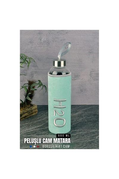 Takaz Global Missana Λούτρινο Γυάλινο Μπουκάλι Νερού 600 ml 718270