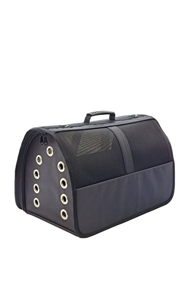 Pet Preety Büyük Boy Fileli Kedi Köpek Taşıma Çantası Siyah 30*30*49cm