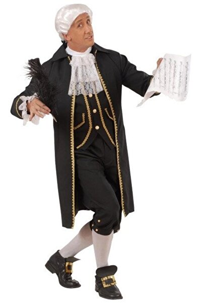 Kostüm Sarayı Чоловічий чорний костюм Амадеус