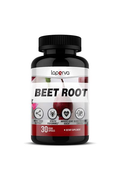 Laperva Beetroot, 30 Veggie Capsules, 650 mg, Nitric Oxide Support, Athletic Performance