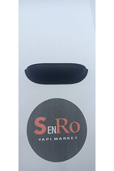 senRo yapı Market 96 mm MİDYE SİYAH TAS MOBİLYA VESTİYER DOLAP SİFONYER KULBU