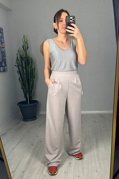 lady special Krep tkanina Lycra Palazzo sa elastičnim leđima