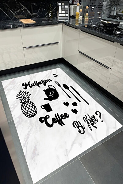 Bordo Halı Yıkanabilir Kaymaz Taban Halı Salon Dekor Yolluk Koridor Mutfak Halısı Bikahve