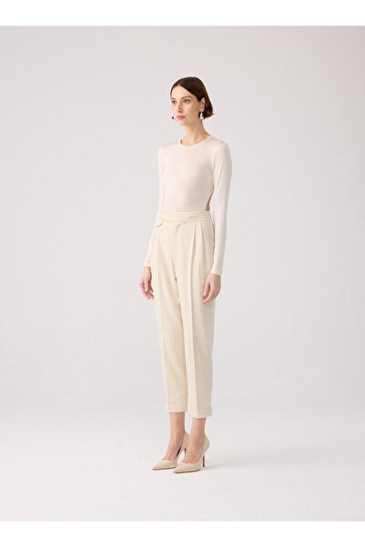 rue Μακρυμάνικο εκρού κορμάκι με ανοιχτή πλάτη