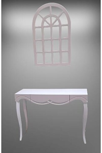 BENGİ TİCARET Dresuar 90010 CNC Çökertme Model Ahşap MDF Beyaz Lake Tabla Kay...