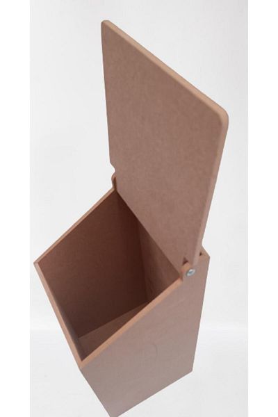 BENGİ TİCARET Hobby Erdl 90045 Decorative Model Bag Box Wooden Mdf Raw Hearted Handmade