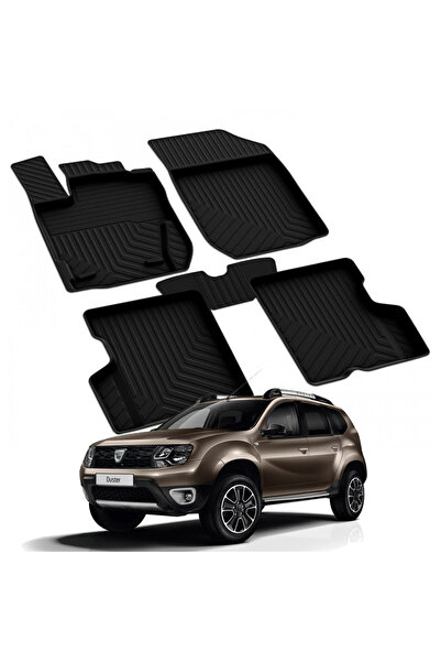 YEO DACIA DUSTER 2011-2017 Model Yılları İçin Uyumlu Yeo 4D Havuzlu Paspas Ta...