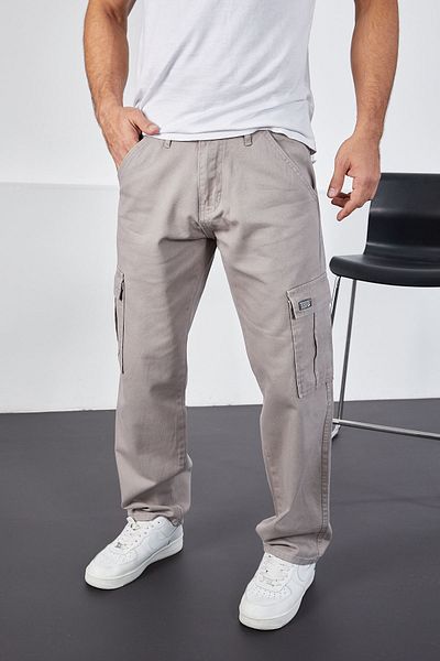 LTC Jeans Мъжки сив панталон с широка кройка и свободна кройка