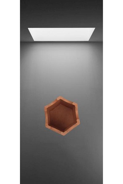 BENGİ TİCARET Hobby Erdl 90063 Decorative Pen Holder Wooden Hexagon Raw Mdf Handmade