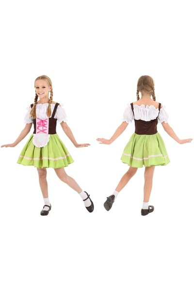 Kostüm Sarayı Alman Kız Çocuk Kostümü | Gretel Kostümü