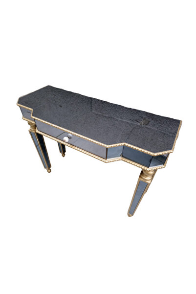 BENGİ TİCARET Dresuar St 18470 Hayal Model Kayın Ayak Gold Renk Füme Ayna Kaplama Çekmec Elyapı