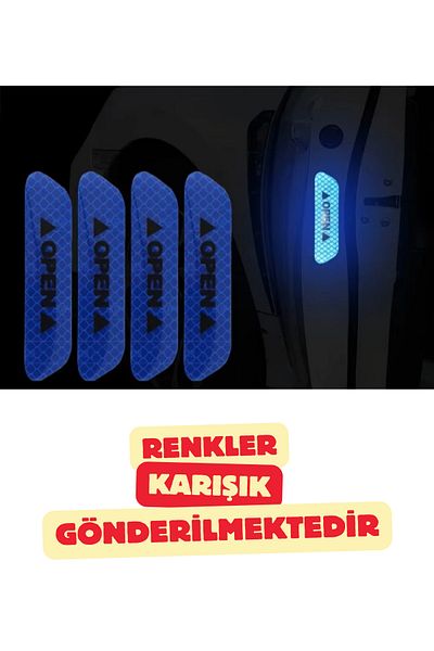 Vekorr 2 Pcs Recletfir Vehicle Trunk Side Door Sticker Light Emitter Lettered Car Automobile Accessory
