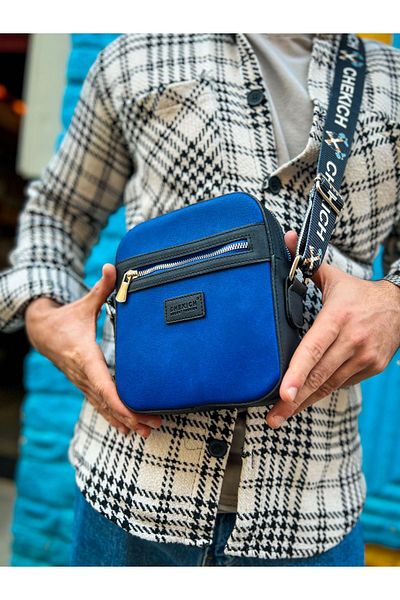 Chekich CH102 Stealht Square Men's Bag BLACK/BLUE