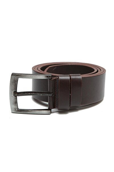 Esgue Γνήσιο δέρμα 4,5 cm Επίπεδη Καφέ Ζώνη