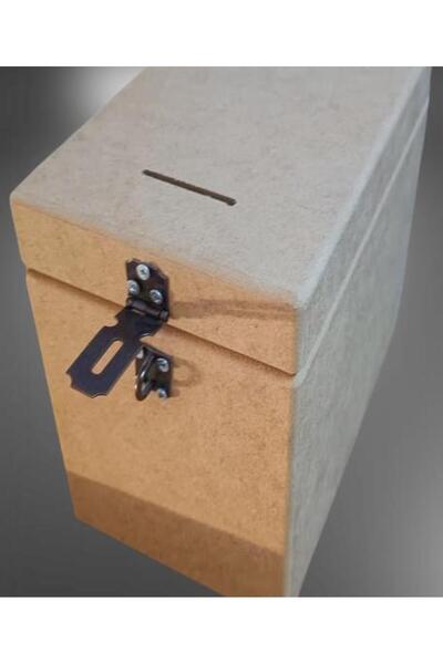 BENGİ TİCARET Hobi Adn 90264 Dekoratif Bahşiş Kutu Ahşap MDF HAM CNC Kesim MO...