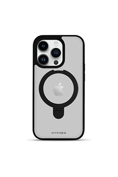 HYPHEN حافظة حامل لهاتف iPhone 15 Pro Max 6.7 بوصة - أسود