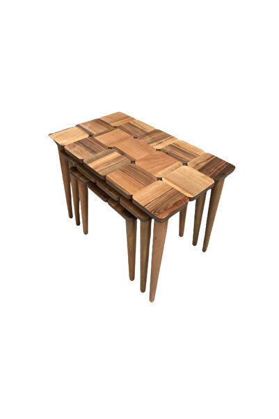 BENGİ TİCARET Zigon ST 17951 Klasik KARE Tabla MODEL Kayın Retro Ayk Parlak C...