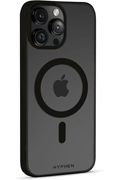 HYPHEN حافظة إطار NOCT متوافقة مع MagSafe iPhone 15 Pro Max 6.7" - أسود