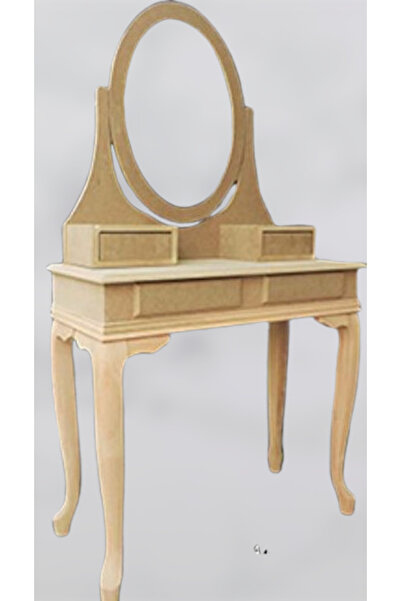 BENGİ TİCARET Dresuar 17734 AVANGART Model Ahşap Kayın Aslan Ayak HAM Oval Ay...