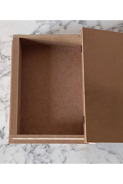 BENGİ TİCARET Hobby Adn 90202 - Wooden MDF Book Box, Raw Ankara Sites Product, Handmade Shipping in Box