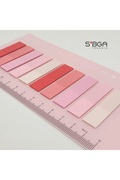 sibga tasarım Şeffaf Renkli Postit Post-it Post It. Kitap Ayracı Ayraç Postit Sticker Not Kağıdı 200 Yaprak