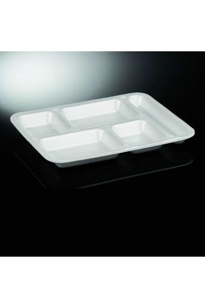 figanlar ambalaj Pack of 1000 - Thick Foam Plate, 5 Compartment Table D'Hôte