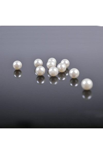 PASAMİA 8 Mm White - Perle Without Holes 30 gr (80-85 Pieces)