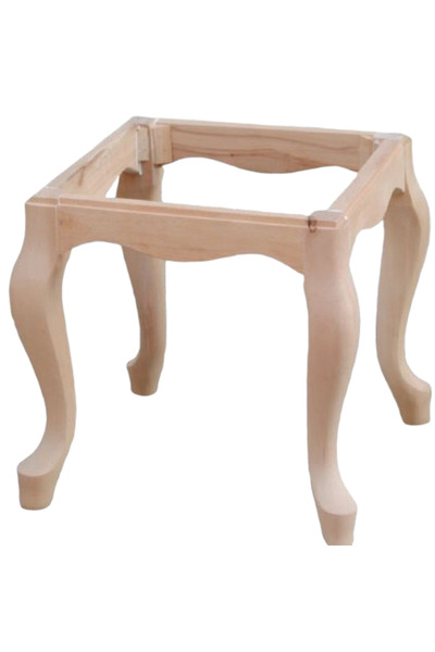 BENGİ TİCARET Benc 13617 Puf HAM Model Kayın Torna Aslan Gövde Kare El Yapım