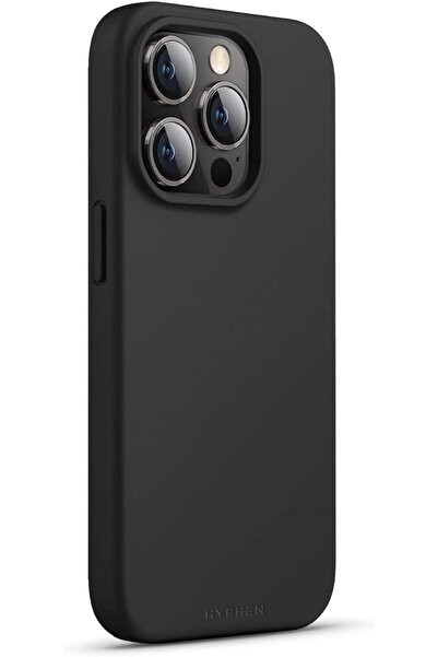 HYPHEN TINT Silicone Case For iPhone 15 Pro 6.1"- Black