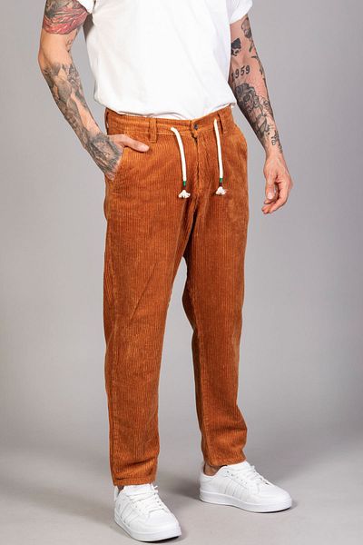 LTC Jeans Ανδρικό βελούδινο παντελόνι Camel Baggy Fit Comfortable Fit