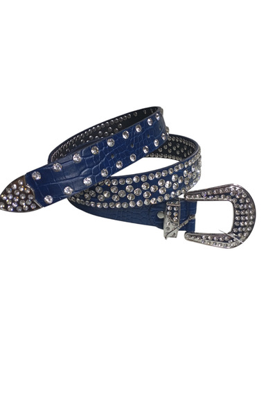 targay حزام كامل بتفاصيل حجرية لامعة