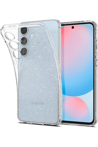 Spigen Liquid Crystal Glitter designed for Samsung Galaxy S24 FE case cover - Crystal Quartz