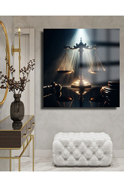TAULART Avukat Ofisine Hediye Themis Heykeli Adalet Heykeli KIRILMAZ CAM TABLO EV OFİS İŞ YERİ HEDİRYESİ