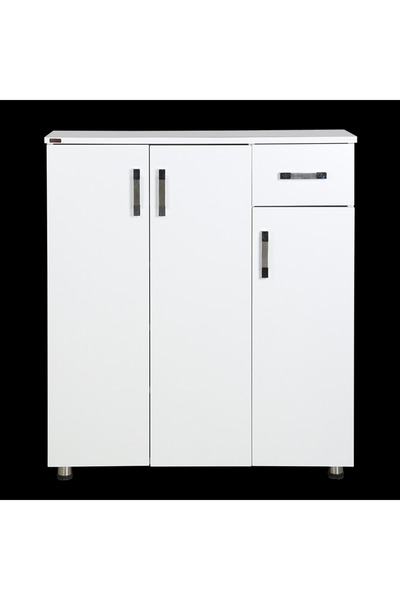 Ankara Mobilya Ayakkabılık 12954 Beyaz Çok Amaçlı Model Beyaz Hard suntalem D...