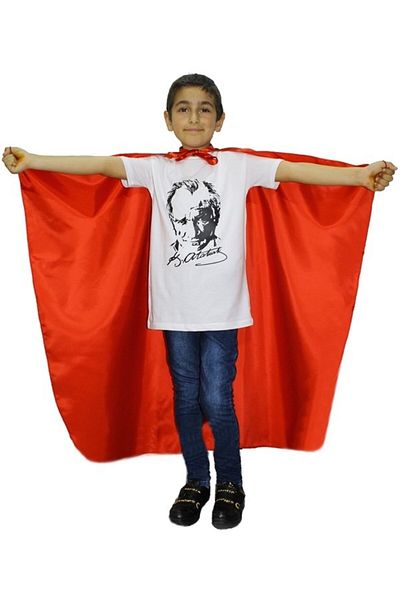 Kostüm Sarayı Children's Turkish Flag Cloak