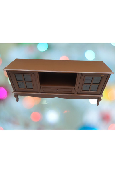 BENGİ TİCARET Tv Sehpası ST 18223 Windovs Model Pencere Ahşap Kayın ASLAN Aya...